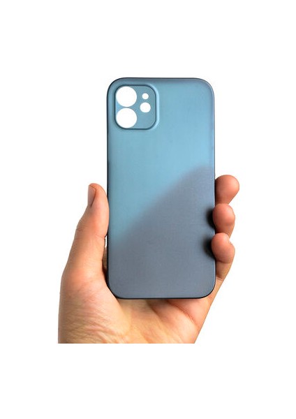 Apple iPhone 12 Ultra Ince Transparan Yapılı Süper Pp Silikon Kılıf