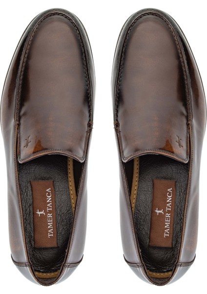 Erkek Hakiki Deri Kahverengi Açma Loafer Ayakkabı 183 29753 Erk Ayk Y24 Kahve Acma indirimleri