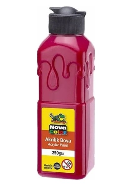 Color NC 3023 250 gr Ateş Kırmızısı Akrilik Boya
