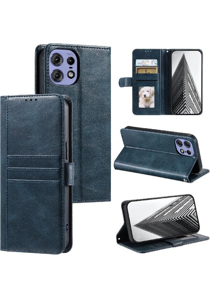 Motorola Moto Kenar 50 Pro 6 Kart Yuvaları Kickstand Pu Deri Için Flip Case (Yurt Dışından)