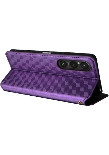 Sony Xperia 1 Vi Için Kılıf Cüzdan Kart Yuvaları Tutucu Pu Deri 3D (Yurt Dışından)