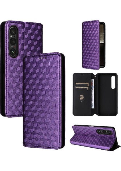 Sony Xperia 1 Vi Için Kılıf Cüzdan Kart Yuvaları Tutucu Pu Deri 3D (Yurt Dışından)