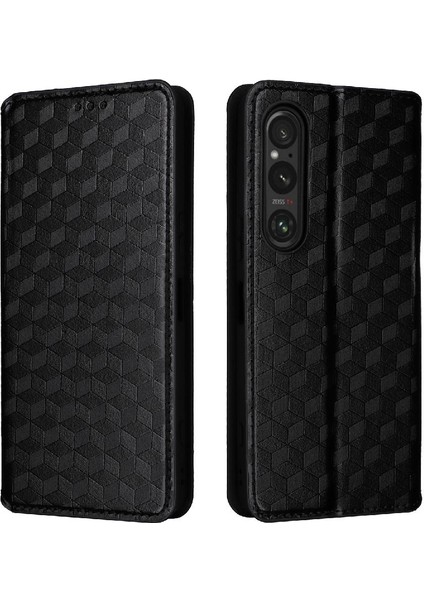 Sony Xperia 1 Vi Için Kılıf Cüzdan Kart Yuvaları Tutucu Pu Deri 3D (Yurt Dışından)