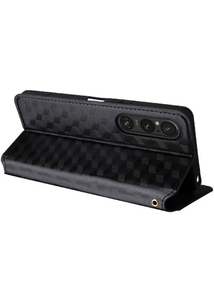 Sony Xperia 1 Vi Için Kılıf Cüzdan Kart Yuvaları Tutucu Pu Deri 3D (Yurt Dışından)