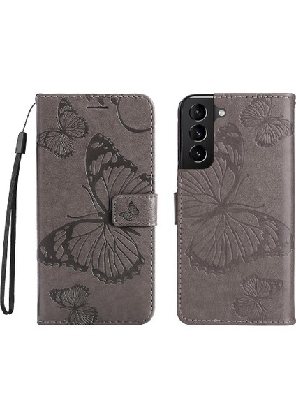 Samsung Galaxy S22 Artı Pu Deri Flip Kickstand Darbeye ile (Yurt Dışından)