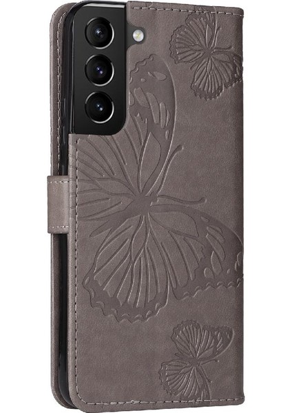 Samsung Galaxy S22 Artı Pu Deri Flip Kickstand Darbeye ile (Yurt Dışından)