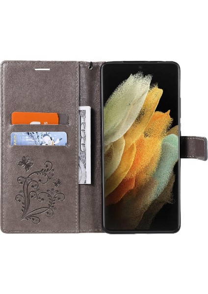 Samsung Galaxy S21 Ultra Manyetik Kapak Flip Kickstand Pu Deri (Yurt Dışından) fiyatları