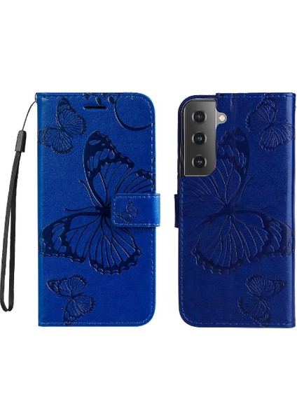 Samsung Galaxy S22 Pu Deri Flip Kickstand Için Kılıf Kart Yuvası Standı ile (Yurt Dışından)