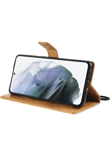 Samsung Galaxy S21 Artı Pu Deri Flip Kickstand Darbeye ile (Yurt Dışından) fiyatları