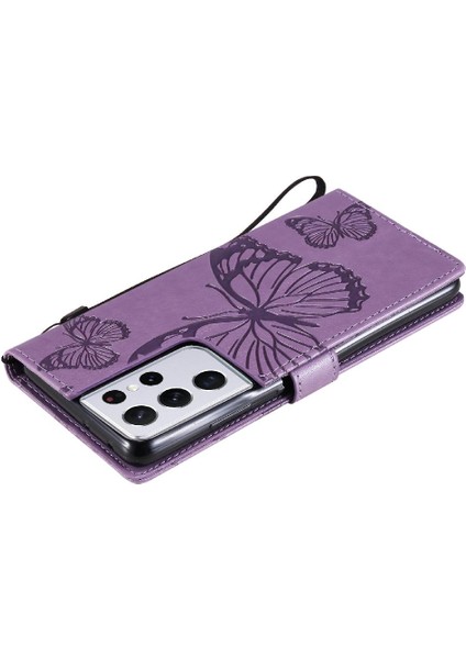 Samsung Galaxy S21 Ultra Manyetik Kapak Flip Kickstand Pu Deri (Yurt Dışından) fırsatları