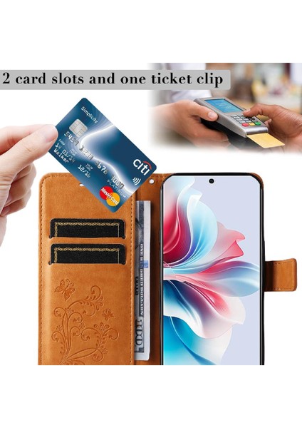 Oppo Için Kılıf Oppo 11F 5g Manyetik Kapak Flip Kickstand Kart Yuvası ile Pu (Yurt Dışından) fırsatları