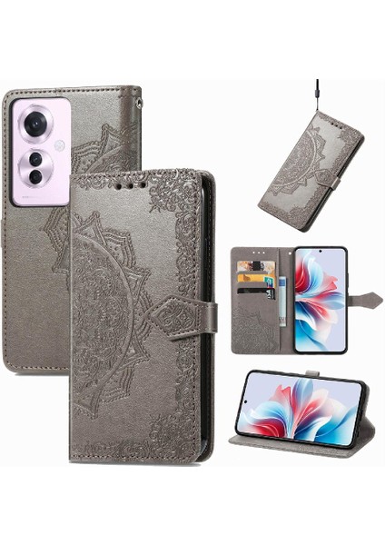 Oppo RENO11 F 5g Için Flip Case Kapak Deri Kılıf Basit Iş (Yurt Dışından)