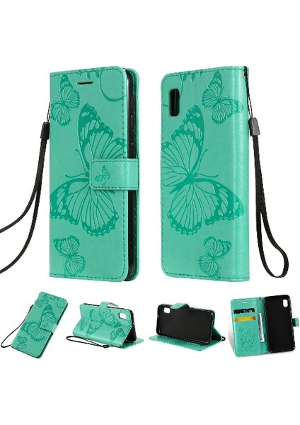 Samsung Galaxy A10E Için Flip Case Kart Yuvası Standı ile Kickstand Pu Çevirin (Yurt Dışından) fırsatları