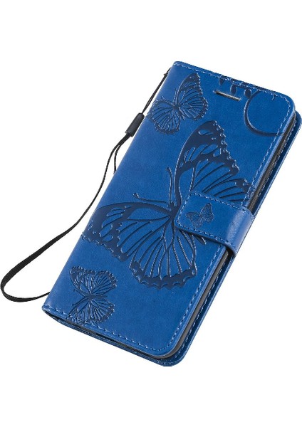 Samsung Galaxy A10E Için Flip Case Kart Yuvası Standı ile Kickstand Pu Çevirin (Yurt Dışından) modelleri