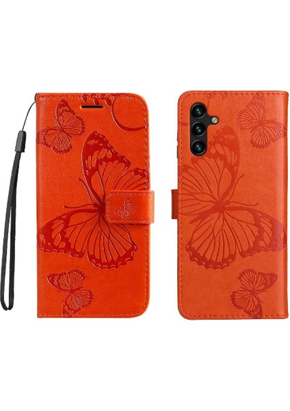 Samsung Galaxy A13 5g Için Flip Case Kart Yuvası Standı ile Kickstand Pu Çevirin (Yurt Dışından)