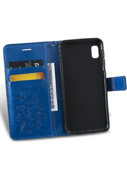 Samsung Galaxy A10E Için Flip Case Kart Yuvası Standı ile Kickstand Pu Çevirin (Yurt Dışından) fırsatları