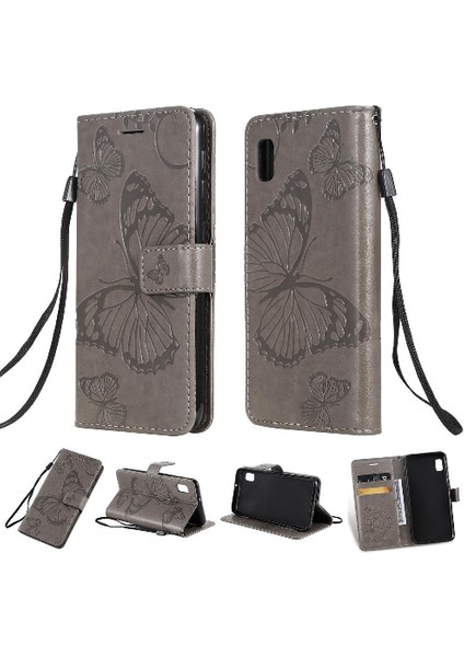 Samsung Galaxy A10E Için Flip Case Kart Yuvası Standı ile Kickstand Pu Çevirin (Yurt Dışından) fırsatları