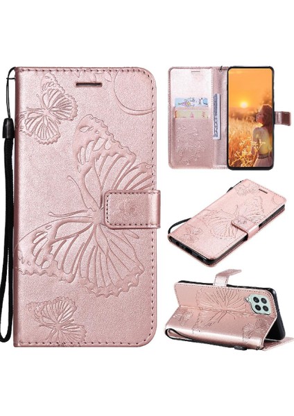 Samsung Galaxy A22 4g Için Flip Case Pu Deri Manyetik Kapak ile Çevirin (Yurt Dışından)