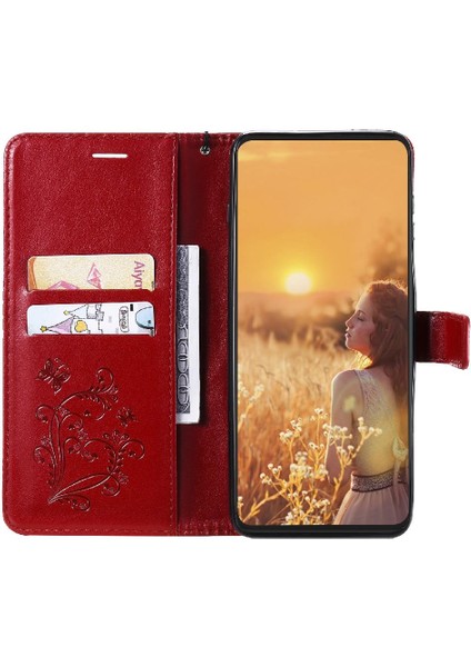 Mellow Shop Samsung Galaxy A22 4g Için Flip Case Pu Deri Manyetik Kapak ile Çevirin (Yurt Dışından)