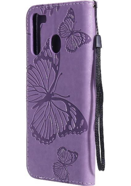 Samsung Galaxy A21 Flip Case Kickstand Pu Deri Darbeye ile (Yurt Dışından) modelleri