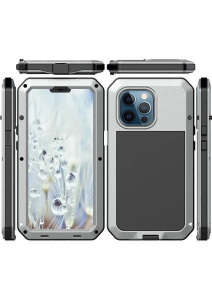 Iphone 13 Için Kılıf Pro Max Alüminyum Alaşım Metal Kasa 360 Tam Vücut Kapak (Yurt Dışından)