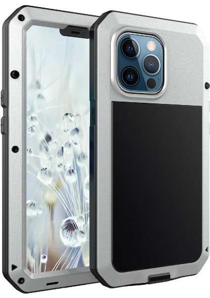 Iphone 13 Için Kılıf Pro Max Alüminyum Alaşım Metal Kasa 360 Tam Vücut Kapak (Yurt Dışından)