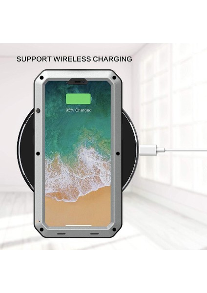 Iphone 13 Için Kılıf Pro Max Alüminyum Alaşım Metal Kasa 360 Tam Vücut Kapak (Yurt Dışından)