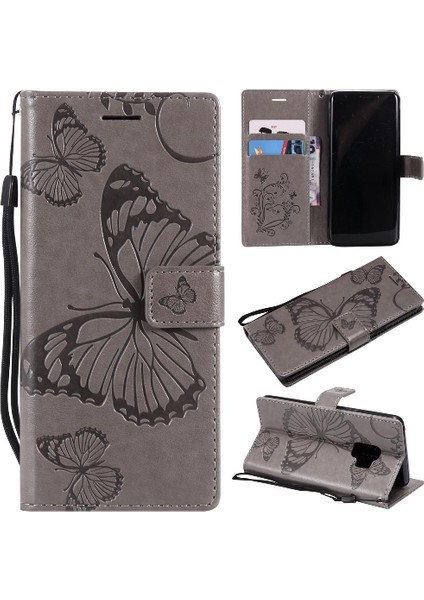 Samsung Galaxy S9 Flip Kickstand Manyetik Kapak Pu Deri Kılıf ile (Yurt Dışından)