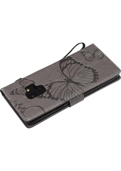 Samsung Galaxy S9 Flip Kickstand Manyetik Kapak Pu Deri Kılıf ile (Yurt Dışından)