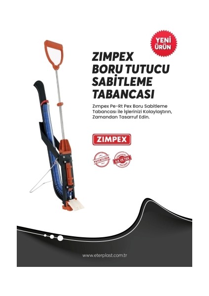 U Klips Boru Tutucu Sabitleme Zımba Tabancası