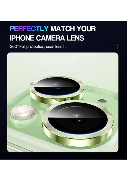 Apple iPhone 15 Şeffaf Kılıf, Kamera Lens Koruyucu, Cam Ekran Koruyucu 3'in 1 Süper Set