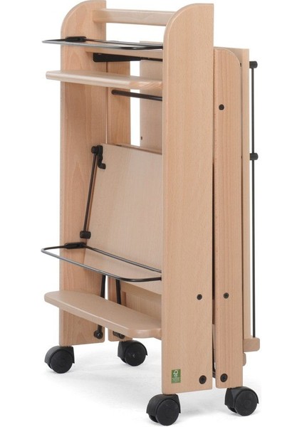 Servıce, Servis Katlanabilir Ahşap Arabası Doğal Renk fiyatları