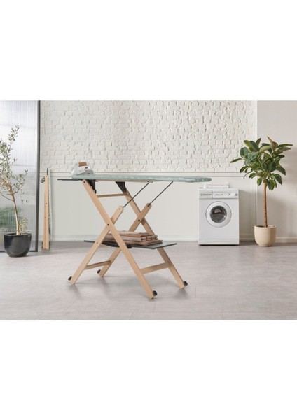 Assai Ahşap Ütü Masası Doğal Renk fırsatları