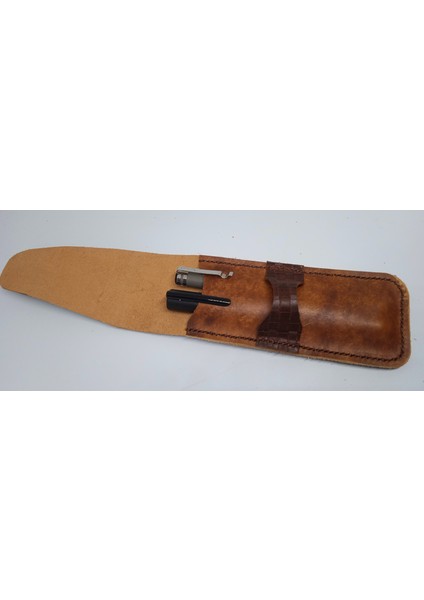 Hakiki Deri El Emeği Özel Kalemleriniz Için Kalemlik Kalem Kutu 27 cm 6 cm 14H1 modelleri