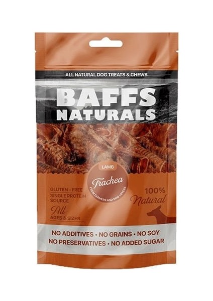 Baffs Natural Kuzu Gırtlak Köpek Ödül Maması 100 gr