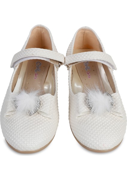 Kız Çocuk Babet Ayakkabı 31-35 Numara Sedef fiyatları