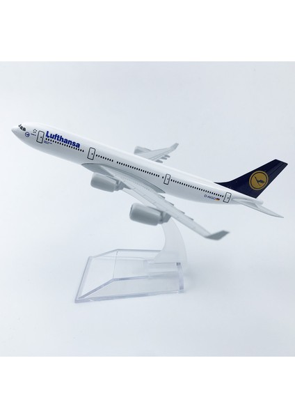 Rındu Lufthansa 340 16CM Alaşımlı Uçak Modeli (Yurt Dışından)