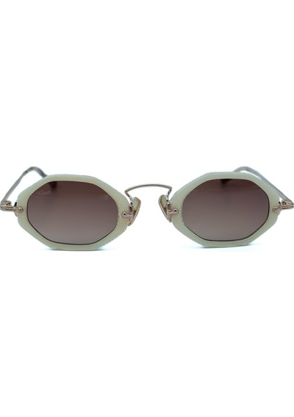 Rosabianca C2 43 Kadın Geometrik Beyaz Desenli Kemik Güneş Gözlüğü fiyatları