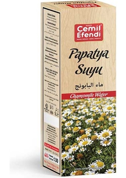 Papatya Suyu 1 Lt.