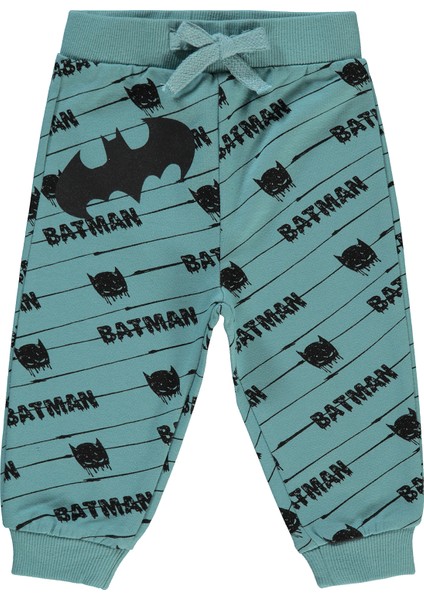 Civil Baby Batman Erkek Bebek Eşofman Altı 6-18 Ay Pastel Yeşil