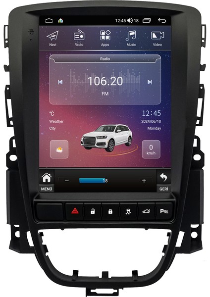 Opel Astra J (2010-2019) Android 14 Multimedya Carplay 10 Inch 8 GB Ram / 128 GB Hafıza CRV-4381XAA