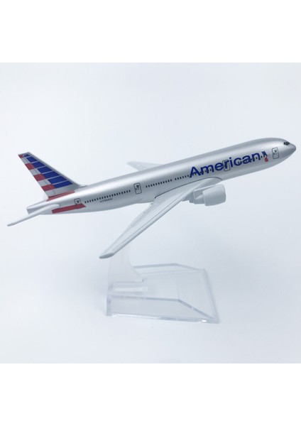 Rındu Amerıkan Boeıng 777 Alaşımlı Uçak Modelı 16CM (Yurt Dışından)