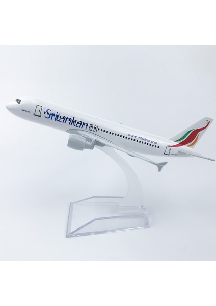 Rındu Sri Lanka A320 16CM Alaşımlı Uçak Modeli (Yurt Dışından)
