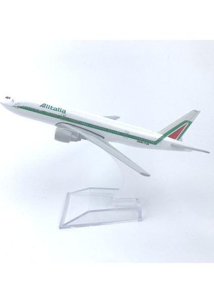 Rındu Alitalia Boeing 777 16CM Alaşımlı Uçak Modeli (Yurt Dışından)
