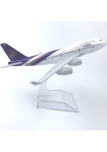 Rındu Thai Boeing 747 16CM Alaşımlı Uçak Modeli (Yurt Dışından)