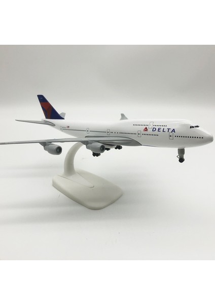 Rındu Delta Air Lines 747 20CM Alaşımlı Uçak Modeli (Yurt Dışından)