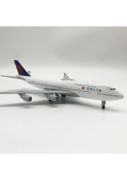 Rındu Delta Air Lines 747 20CM Alaşımlı Uçak Modeli (Yurt Dışından)