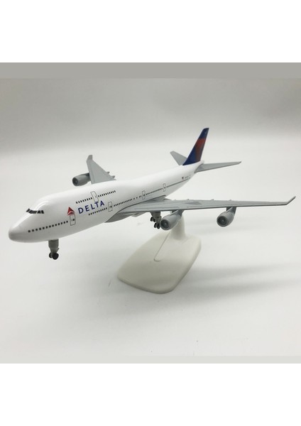 Rındu Delta Air Lines 747 20CM Alaşımlı Uçak Modeli (Yurt Dışından)