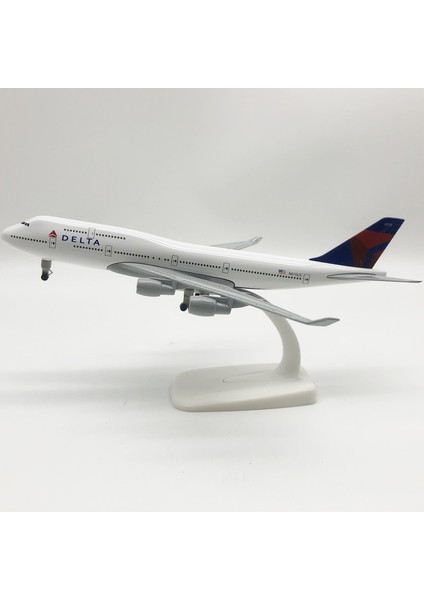 Rındu Delta Air Lines 747 20CM Alaşımlı Uçak Modeli (Yurt Dışından)