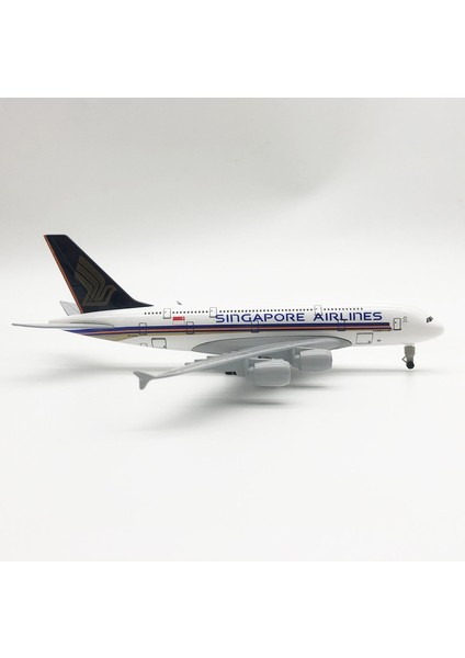 Rındu Singapur A380 20CM Alaşımlı Uçak Modeli (Yurt Dışından)